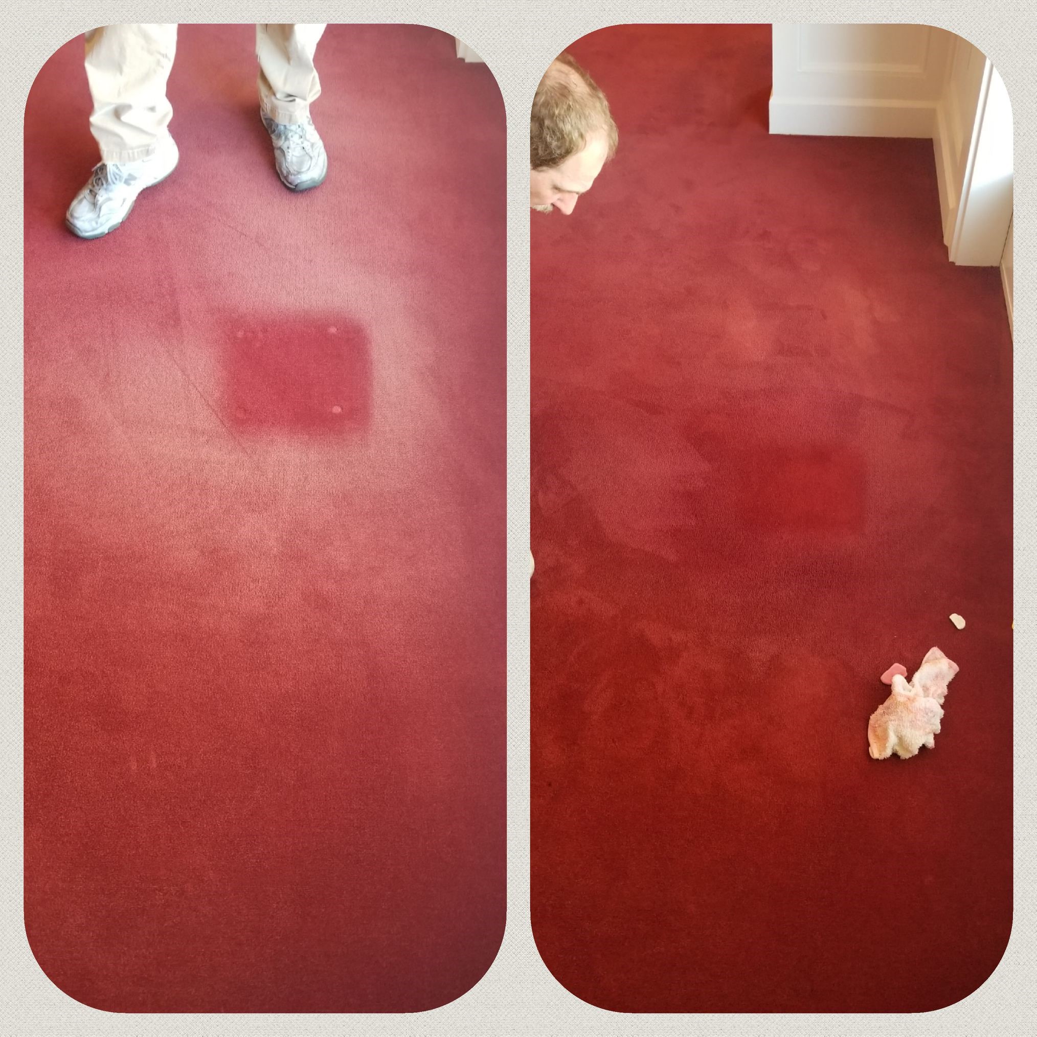 Red Color Restoration at Funeral Home in Fredericksburg, VA