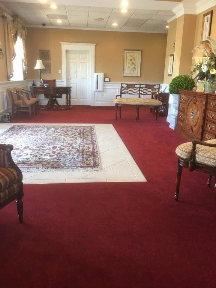 Red Color Restoration at Funeral Home in Fredericksburg, VA