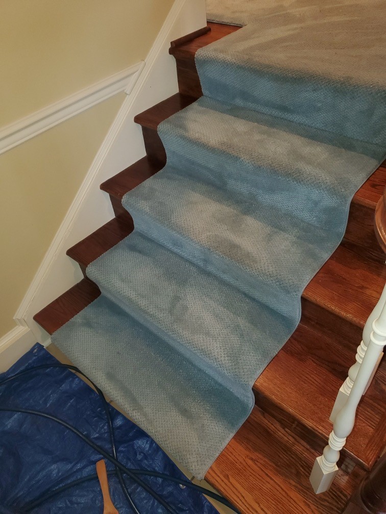 Carpet Stair Runner Color Change in Washington D.C.