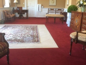 Red Color Restoration at Funeral Home in Fredericksburg, VA